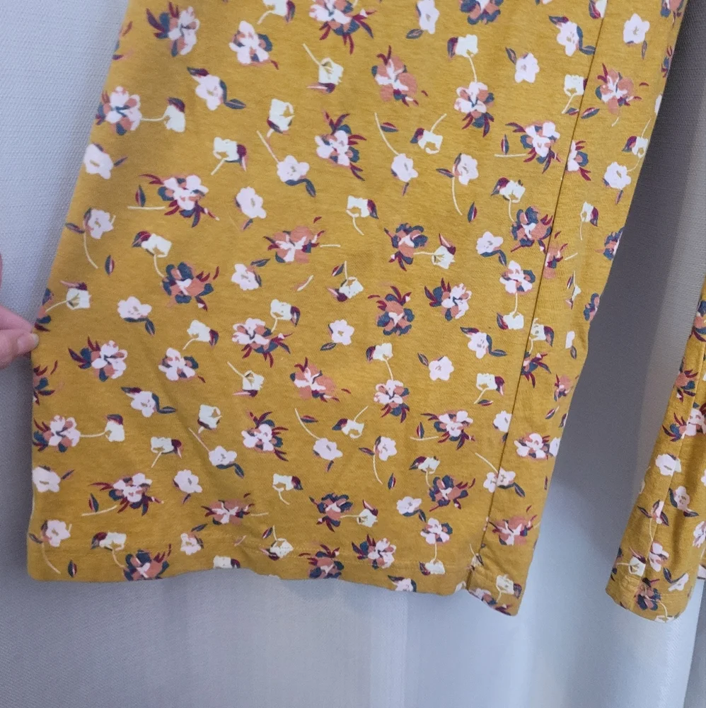 Pact Floral Mustard Jumpsuit M - Picture 5 of 5